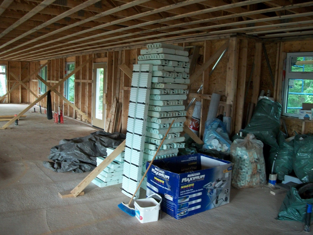 Being green means recyling other people's building waste and my own.